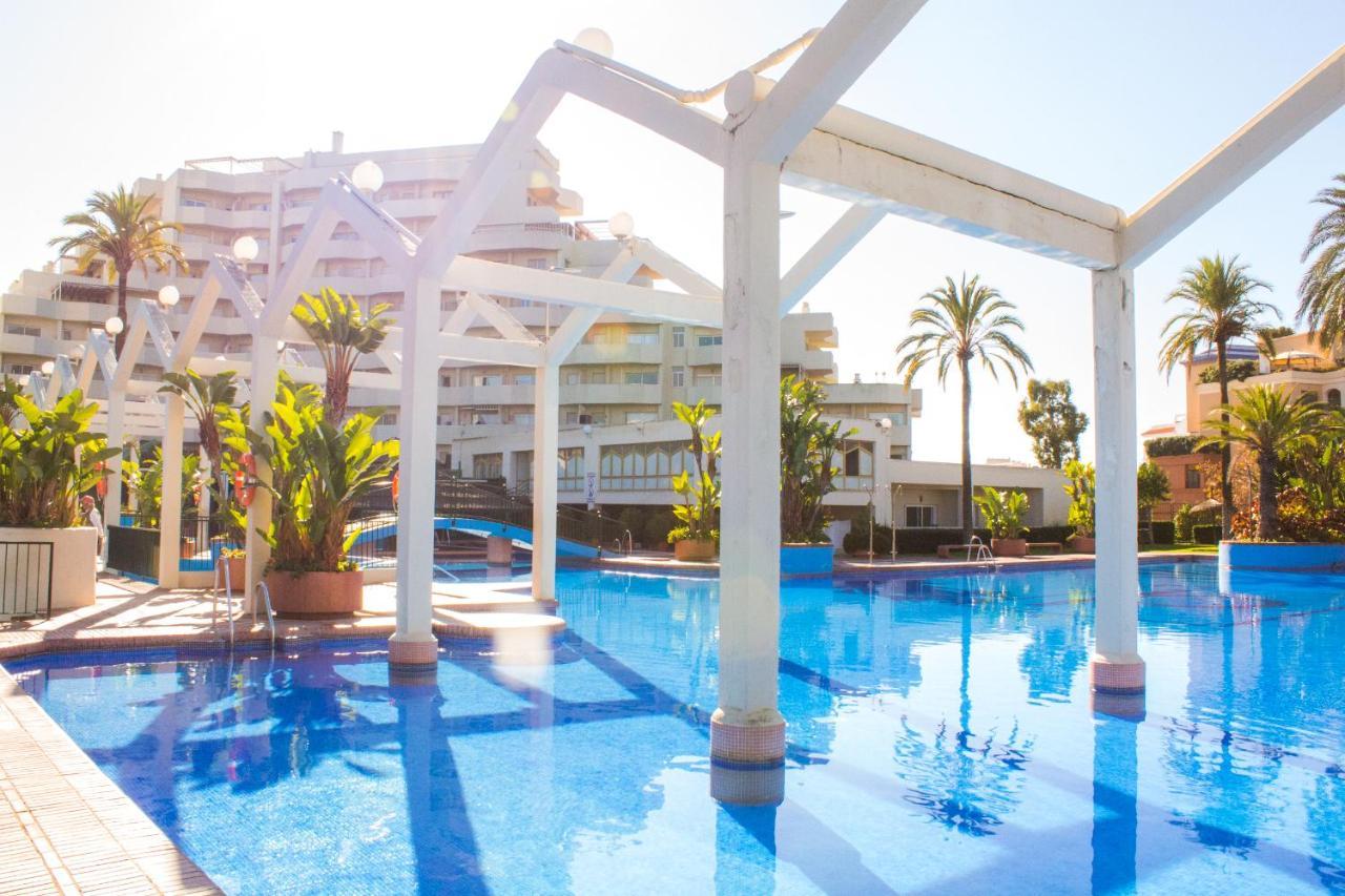 Benal beach suite, estudio con parque acuático y vistas al mar. Benalmádena Esterno foto