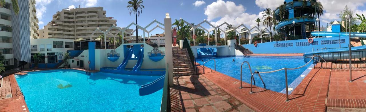 Benal beach suite, estudio con parque acuático y vistas al mar. Benalmádena Esterno foto