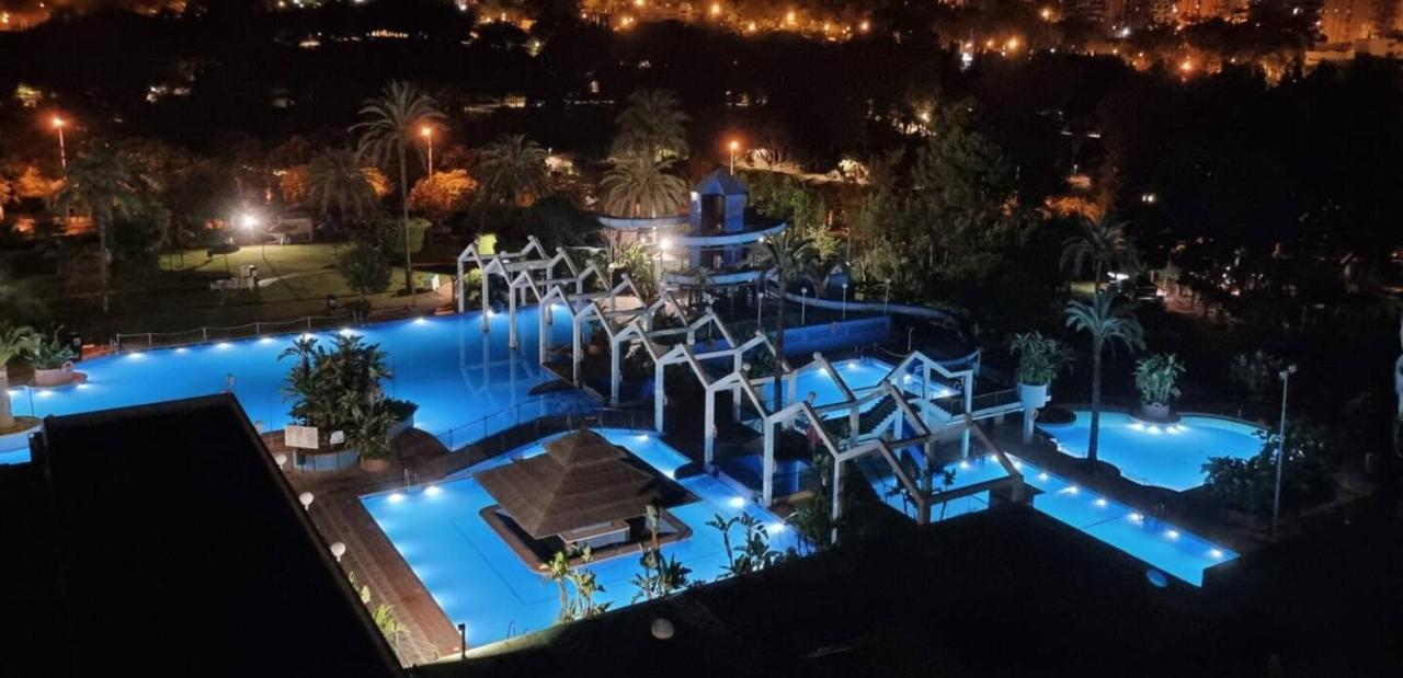 Benal beach suite, estudio con parque acuático y vistas al mar. Benalmádena Esterno foto