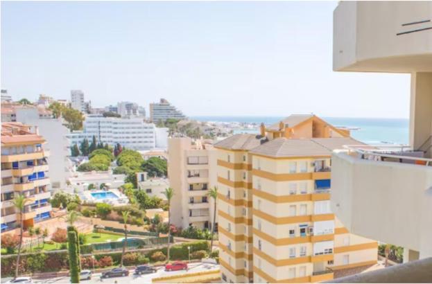 Benal beach suite, estudio con parque acuático y vistas al mar. Benalmádena Esterno foto