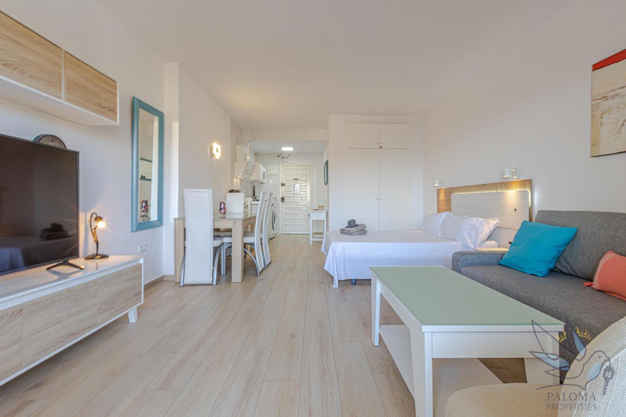Benal beach suite, estudio con parque acuático y vistas al mar. Benalmádena Esterno foto