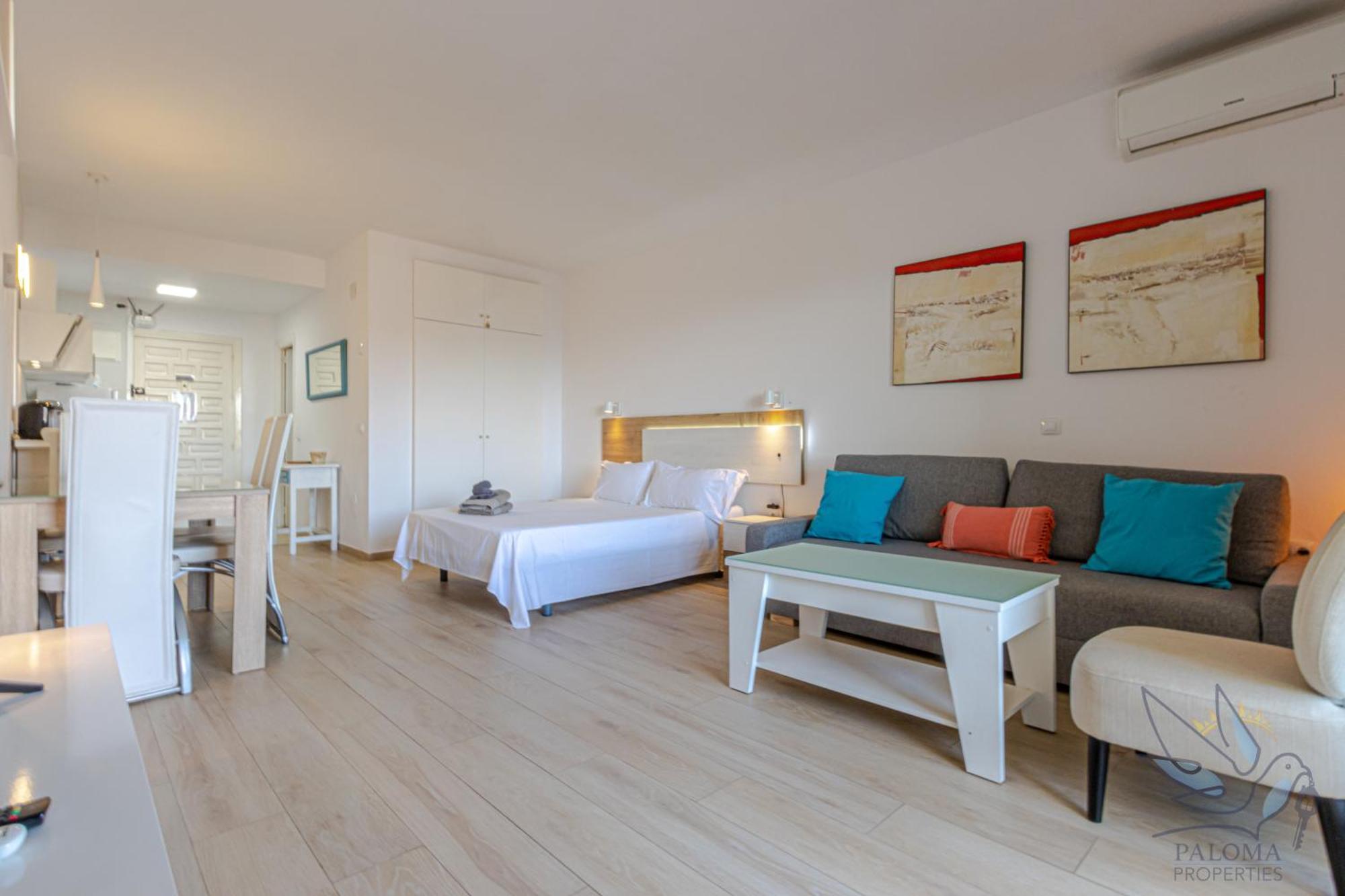 Benal beach suite, estudio con parque acuático y vistas al mar. Benalmádena Esterno foto