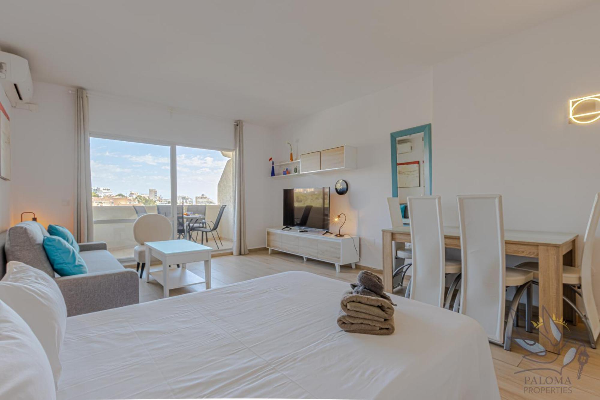 Benal beach suite, estudio con parque acuático y vistas al mar. Benalmádena Esterno foto