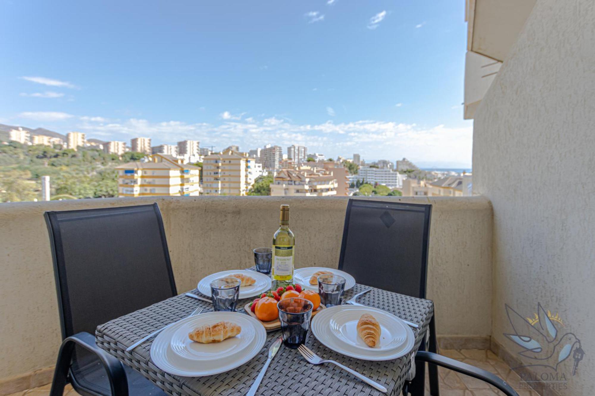 Benal beach suite, estudio con parque acuático y vistas al mar. Benalmádena Esterno foto